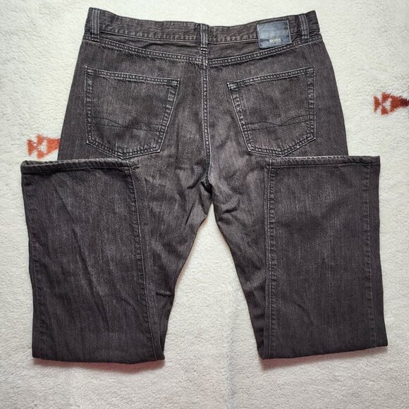 Hugo Boss Texas Jeans Relaxed Straight Leg Dark Brown 38x36 (35x33) Mid Rise - Picture 2 of 8